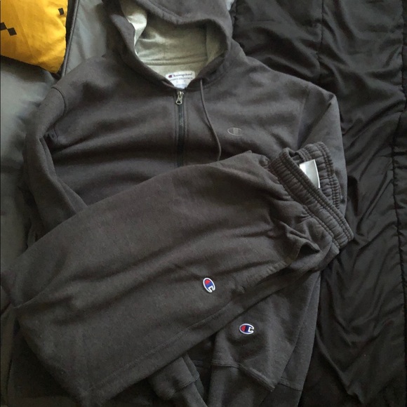 gray champion sweatsuit